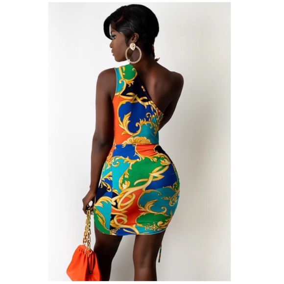 Printed bodycon mini dress - Picture 3 of 5